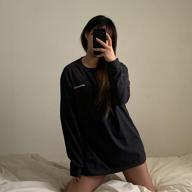 referenceバックプリント長袖Tシャツ
