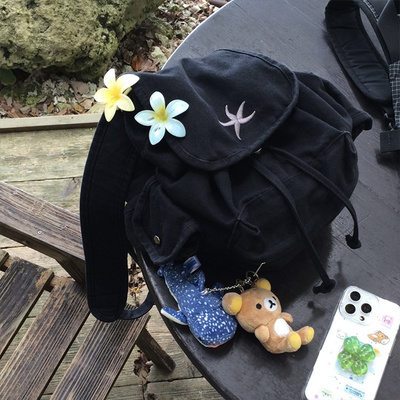 刺繍ポイントバックパック