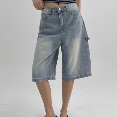 カーフェンダーデニムバミューダパンツ｜ショートパンツ｜韓国