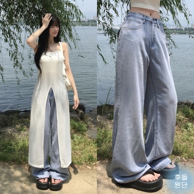 【丈別】ウォッシングポケットセミワイドパンツ