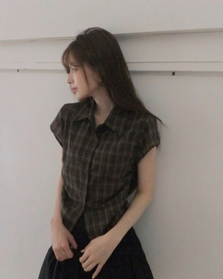 アーバンストリングチェック半袖シャツ