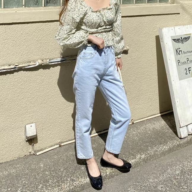ベーシックストレートデニムパンツ