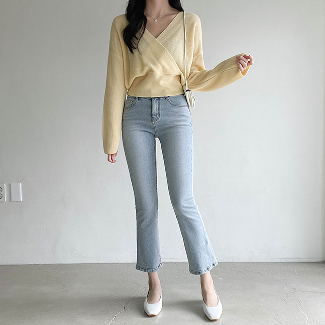 Sona ブーツカットデニムパンツ 10代 代女性ファッション韓国通販