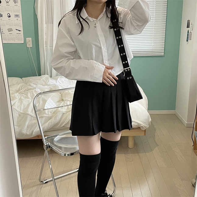 プリーツミニスカート