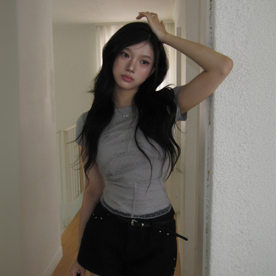 ホルターレイヤード半袖Tシャツ