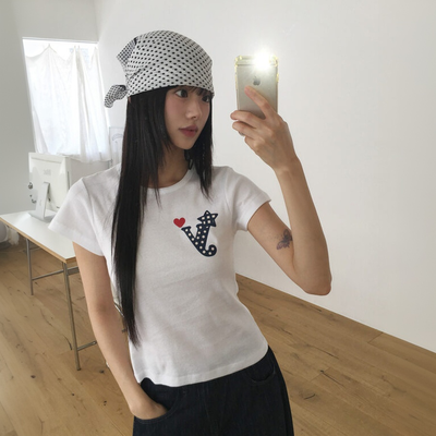 ドットプリンティング半袖Tシャツ