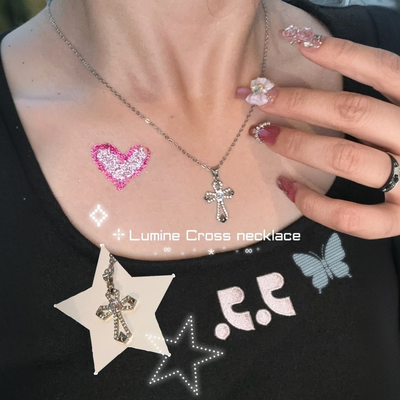 십자가 큐빅 목걸이