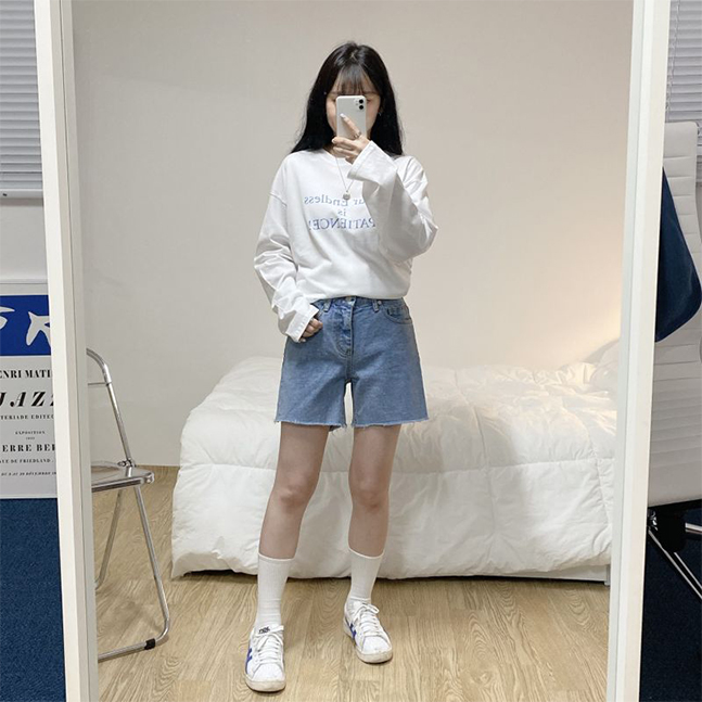ENDLESSレタリング長袖Tシャツ