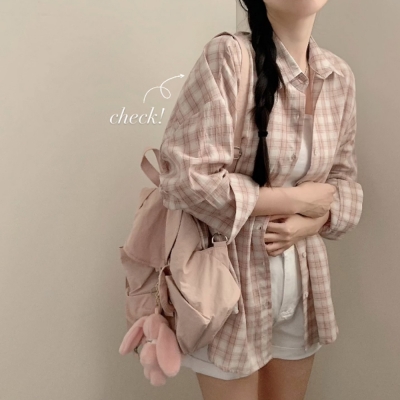 チェックルーズシャツ｜シャツ｜韓国ファッション通販 SONA