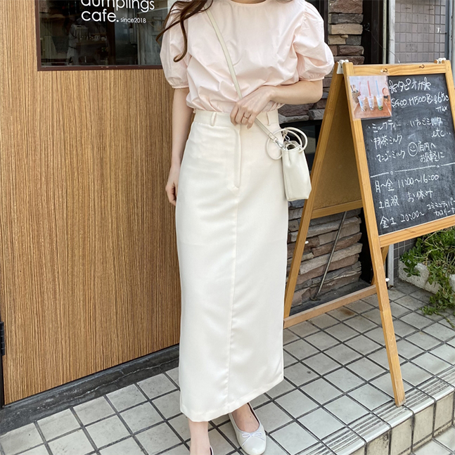 スリットベーシックロングスカート