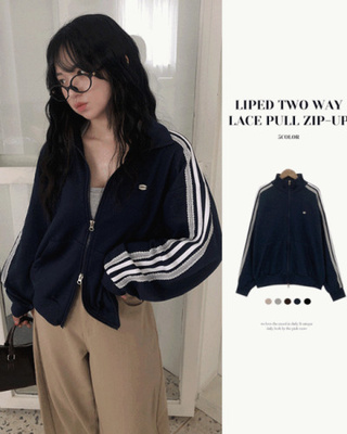 ペンダントレースジップアップ(5color)