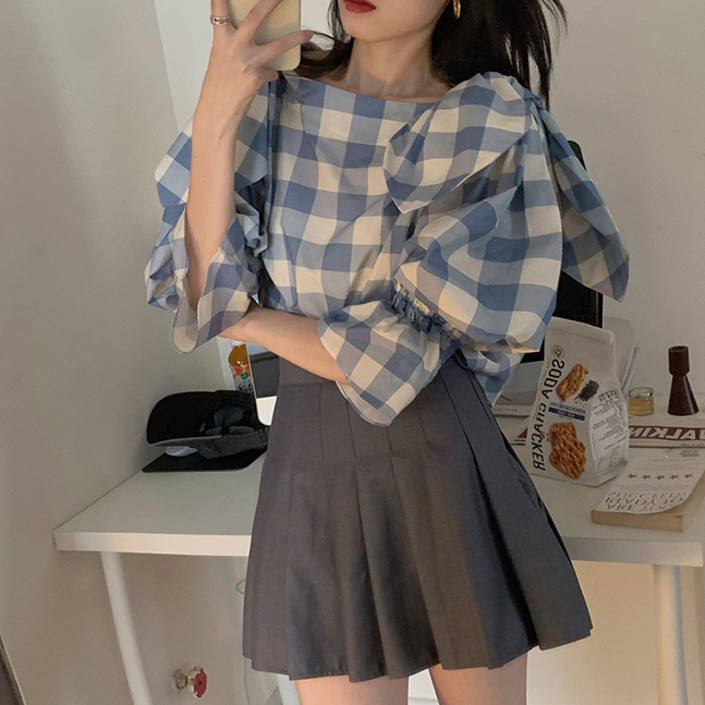 ビックチェックショルダーポイントシャツ