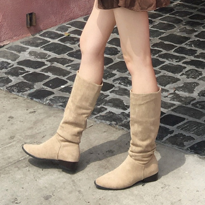 カジュアルスエードブーツ