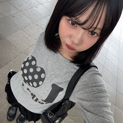 アイラブドットスリムTシャツ