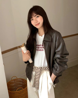 シンプルライダーレザージャケット