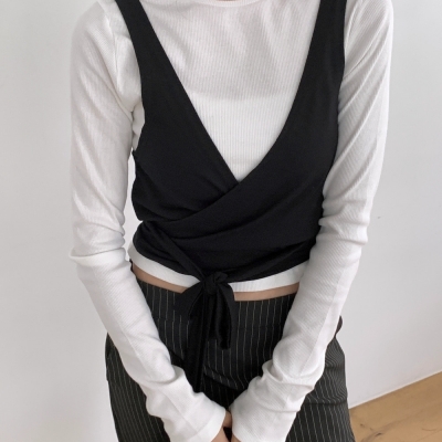 Y's ワイズ　ビスチェ　ベスト セール】フェイクレザービスチェ（ベスト）｜Spick & Span（スピック