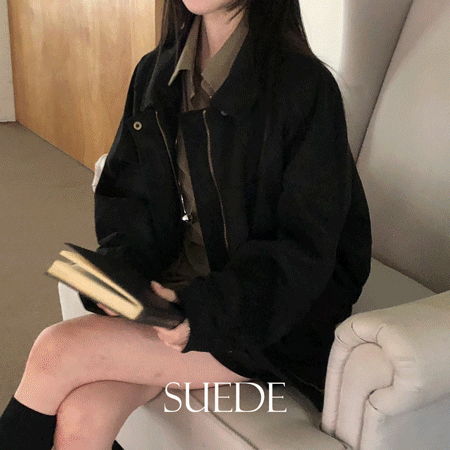 スエードルーズカラージャケット