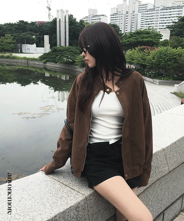 スエードブルゾンジャケット