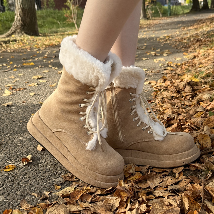 yellowファーブーツ　M yellowファーブーツ M yello ファーブーツ ホワイト Mサイズ ショート