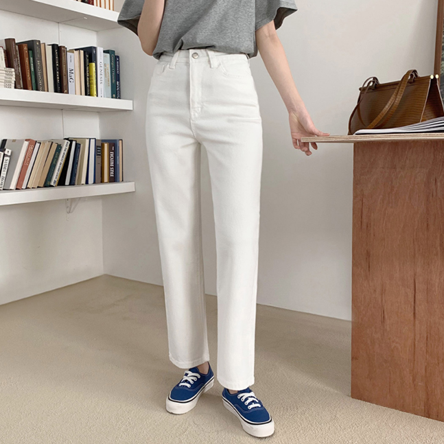 ストレートフィットコットンバンディングパンツ