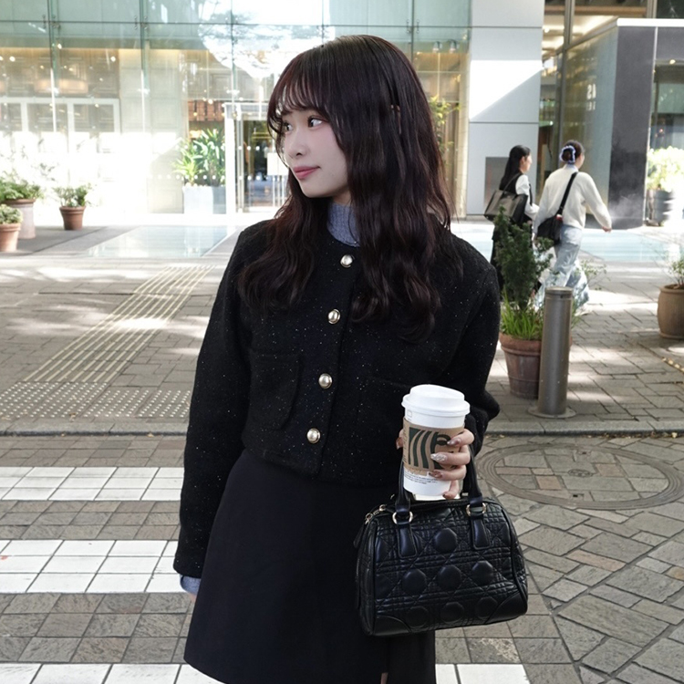 クロップツイードジャケット｜ジャケット｜韓国ファッション通販 SONA