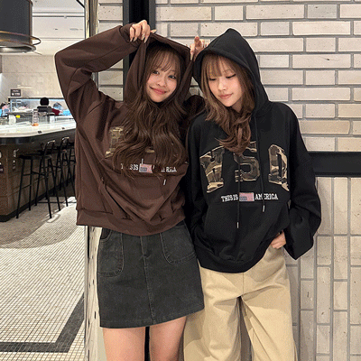 카모 USA 후드