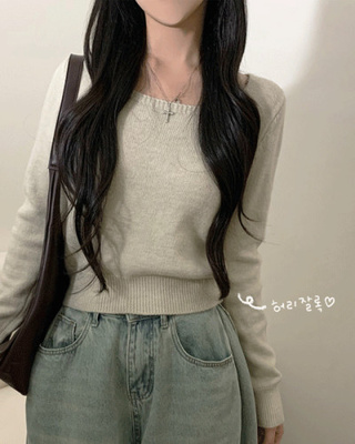 オータムスクエアベーシックニット