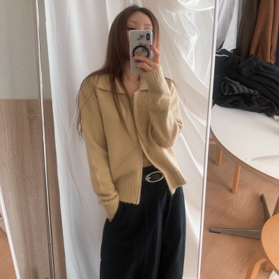 ☆ Stone  ☆ ニット ジップアップ ジャンパー S05zFB1JQkAop55tidctAXXN6h7JPv