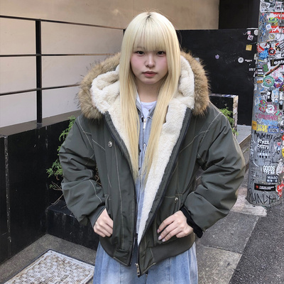 고퀄 털안감 오버핏 집업 야상