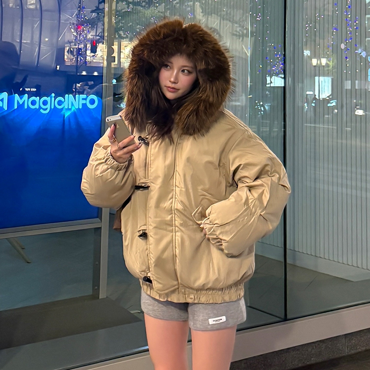 ファー付きボアフードジャケット｜ジャンパー｜韓国ファッション通販 SONA