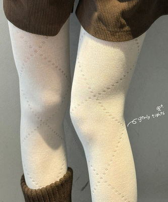 아가일 펀칭 스타킹