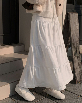 청순컨셉 담당2엘사 캉캉 롱 맥시 스커트