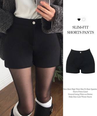 케루 슬림핏 스키니 스판 기본 베이직 하이웨스트 숏 이너 팬츠 반바지