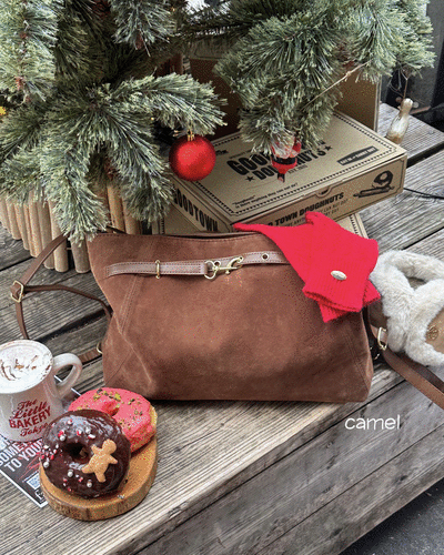 스웨이드 데일리 숄더 크로스백