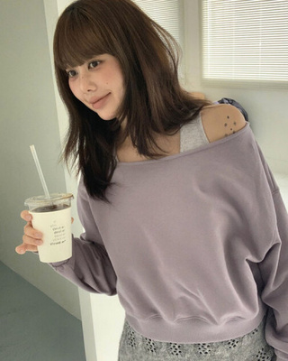 トレーナー sonyunara hoodie SONYUNARA ソニョナラ ハートレタリングハーフジップアップ起毛トレーナー 品番 NWIW0010569 3rd Spring サードスプリング レディース