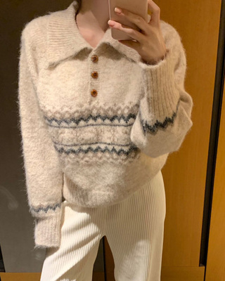 スノーノルディックニット