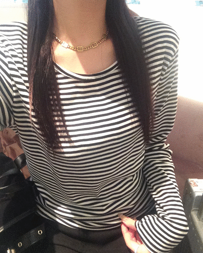 ストライプ長袖Tシャツ