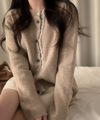 클링 레이스 여리핏 니트 가디건