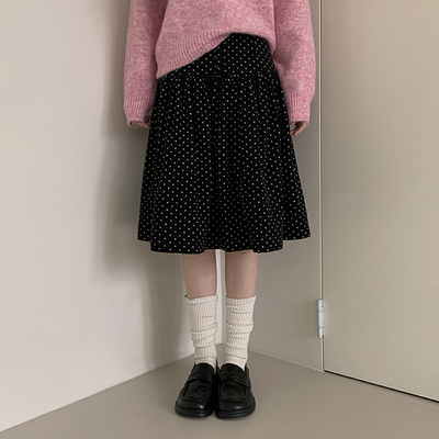 ドットミディスカート