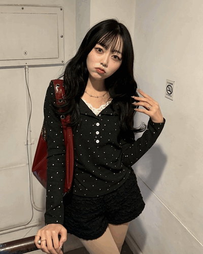 레이스 레이어드 도트 이너티