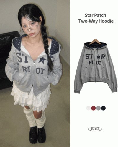 スターフードドパーカージップアップ