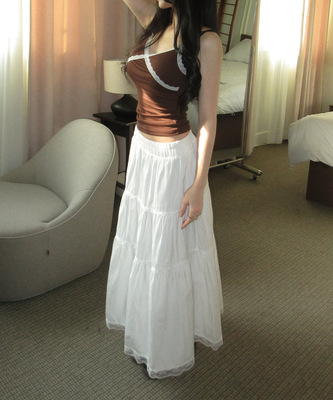 フェアリーフリルロングマキシスカート