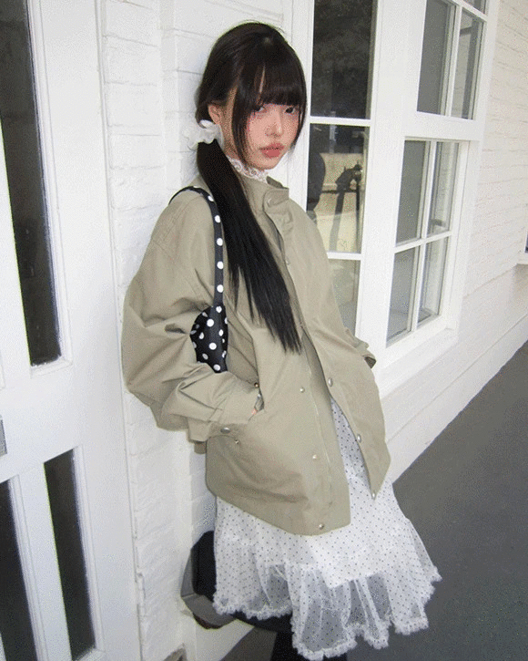 ハイネックビンテージミリタリージャケット