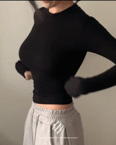 ソフトグラムシルエット長袖TシャツS(5color)