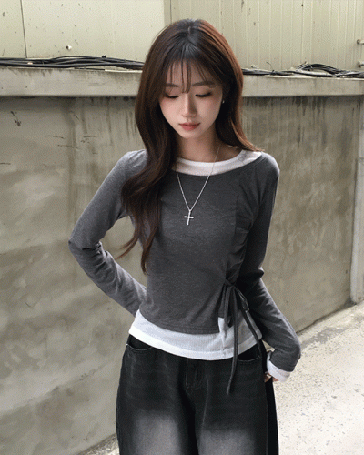 レイヤード長袖Tシャツ