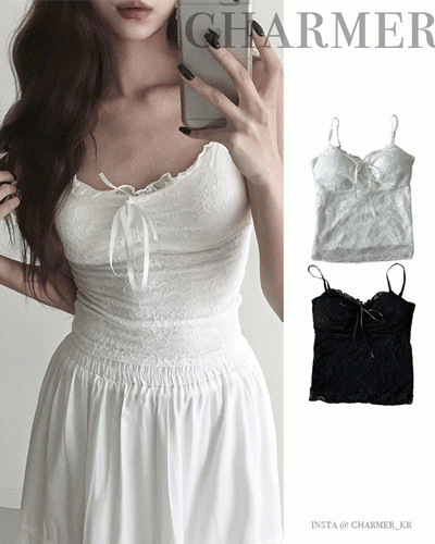 【カップ付き】レースキャミソール