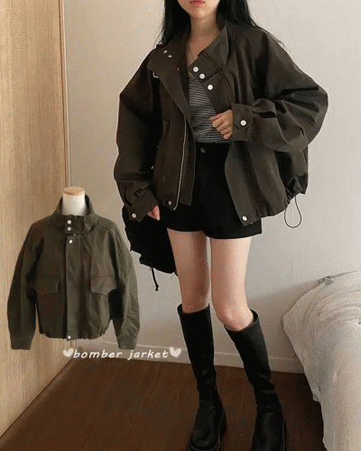 オーバーフィットトリングポケットジャンパー