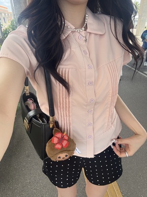 ギャザースリム半袖シャツ