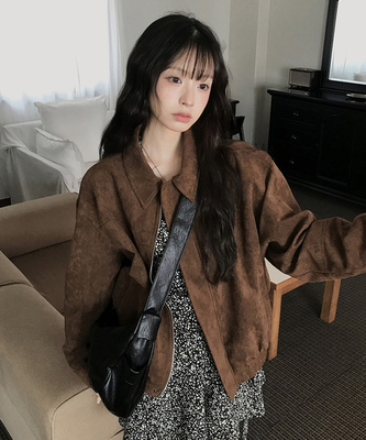 スエードラグランジャケット