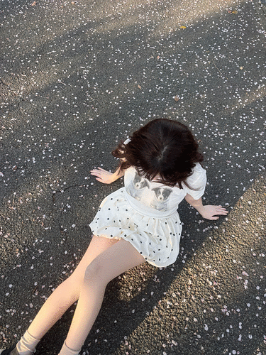 도트 벌룬스커트